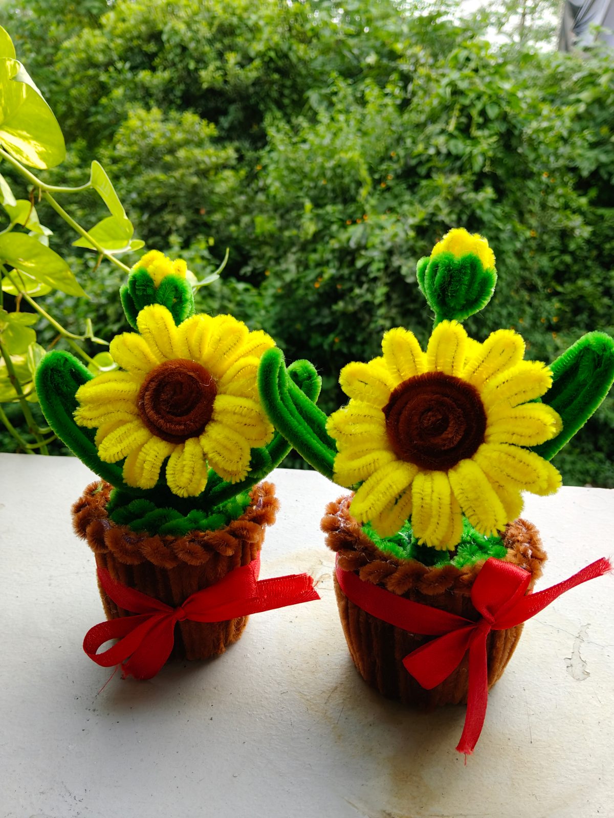 Sunflower pot